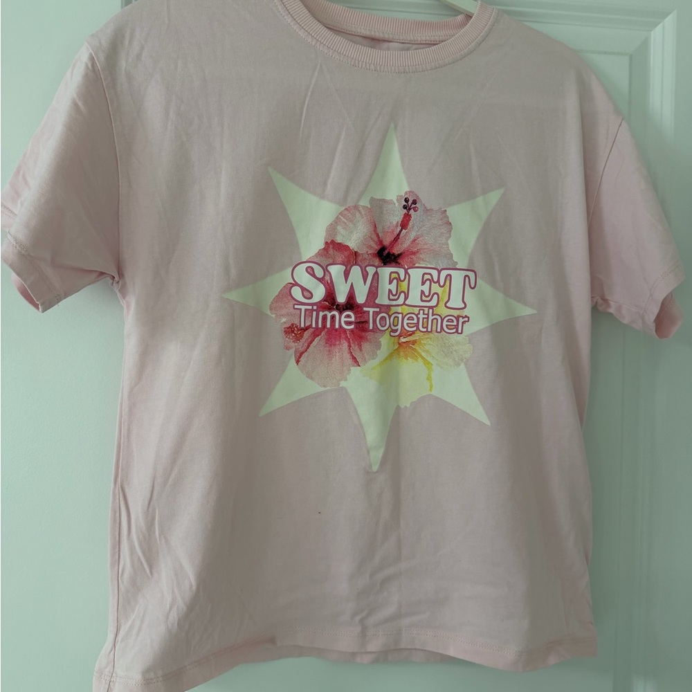 Zara kids Sweet Time Together Pink Girls' Graphic Tee